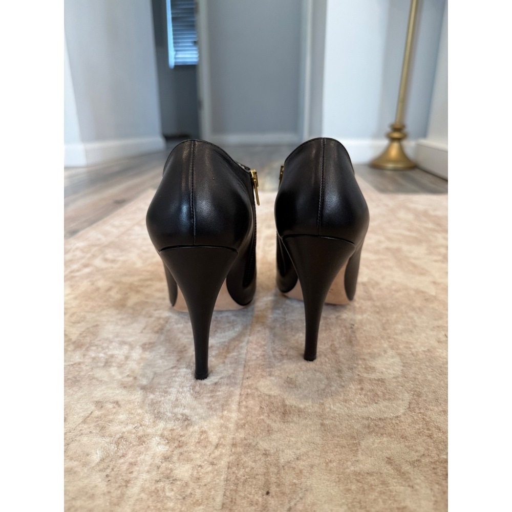 Butter‎ London Black Leather Stiletto Booties NIB - Picture 4 of 7